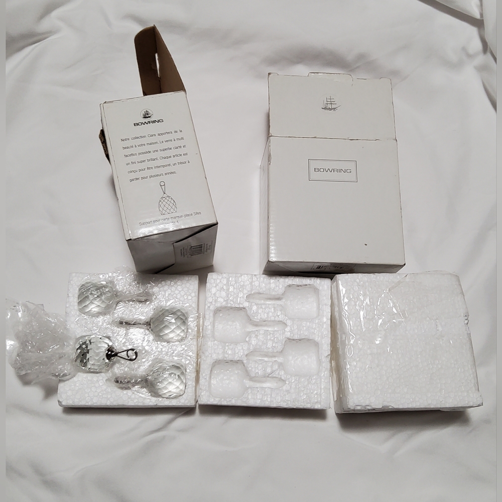 Bowring SILVA cardplace Holder 8 Multiface Glass ( 2 Box - Each Box Has 4 Piece)